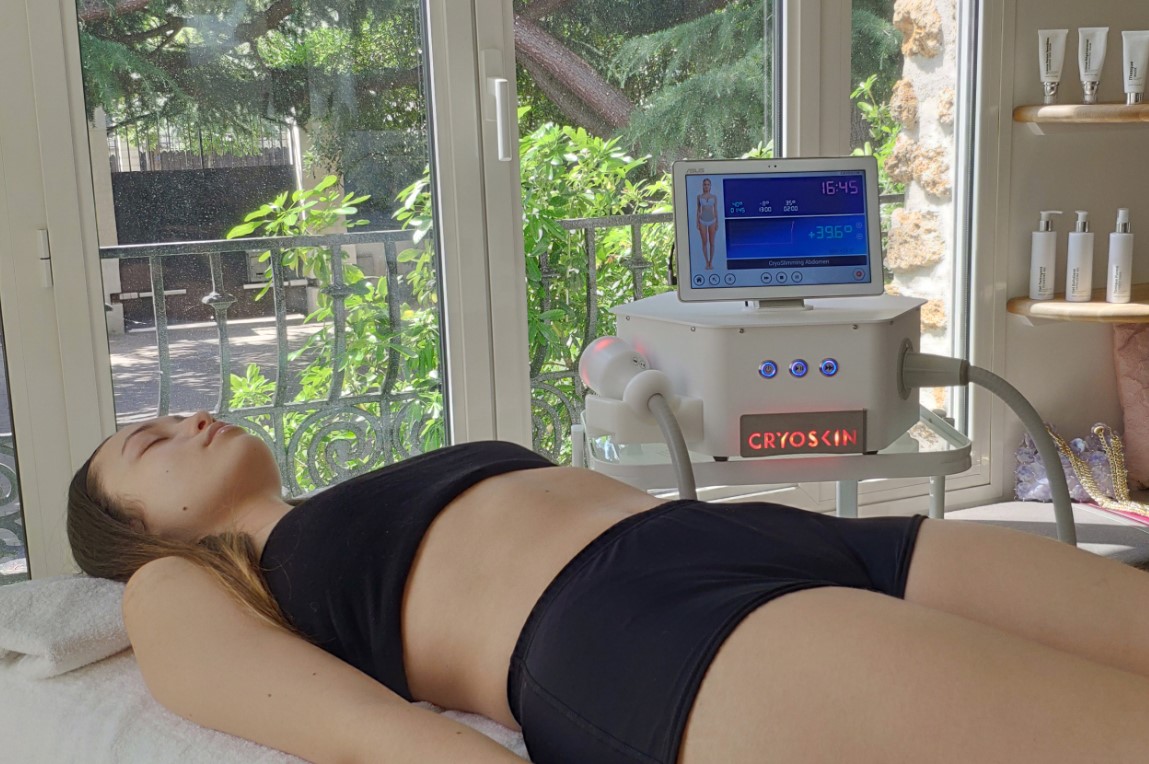 A woman doing Cryoskin weight loss in Whittier, CA